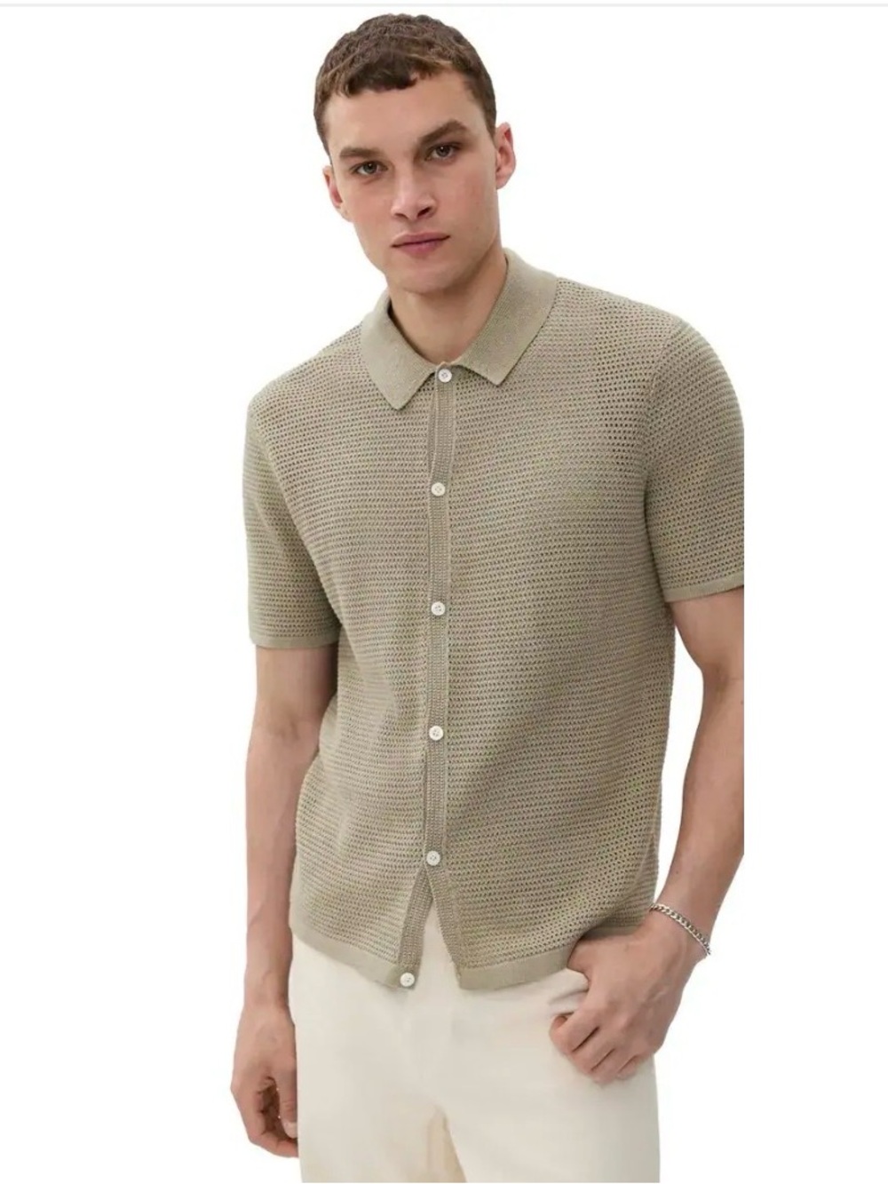 Madewell open knit shirt